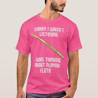 Playing Flute Classical Musician Orchestra Flautis T-Shirt