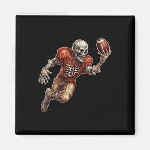 Playing Football Cool Touchdown Halloween Magnet