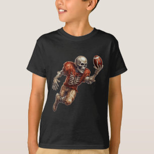 Playing Football Cool Touchdown Halloween T-Shirt