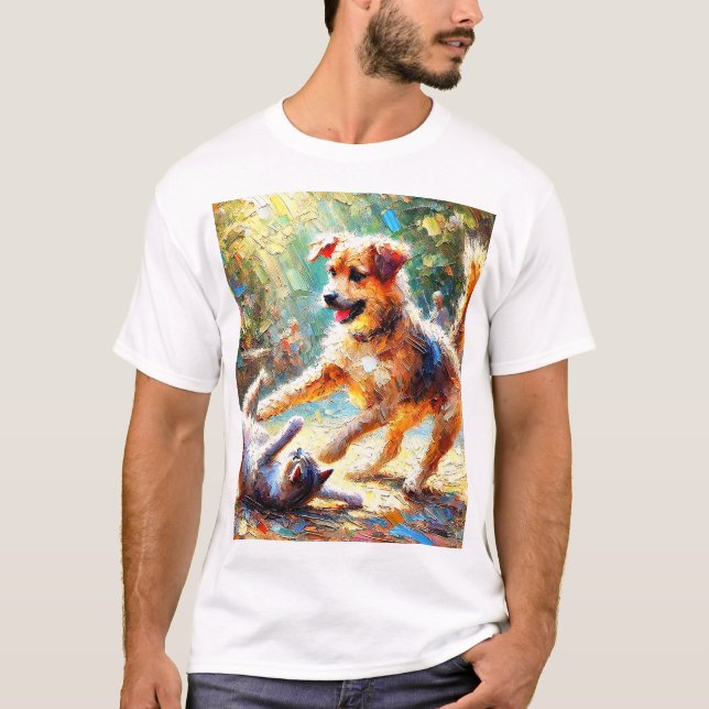 Playing friends T-Shirt (Front)