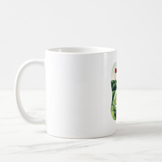 Playing Golf Field Coffee Mug (Left)