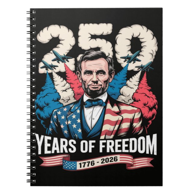  Playing Guitar 250 Years Notebook (Front)