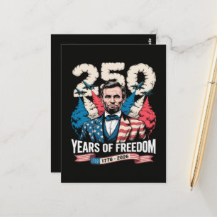  Playing Guitar 250 Years Postcard