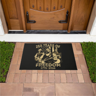 Playing Guitar 4th July 250th Anniversary Doormat