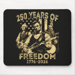 Playing Guitar 4th July 250th Anniversary Mouse Mat