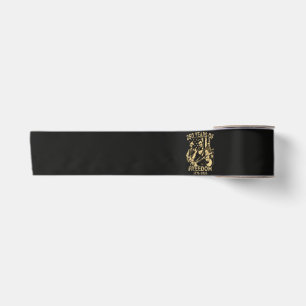 Playing Guitar 4th July 250th Anniversary Satin Ribbon