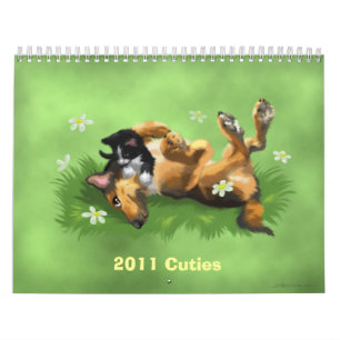 Playing in the daisies, 2011 Cuties Calendar