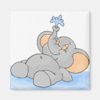 Playing in the Water Magnet