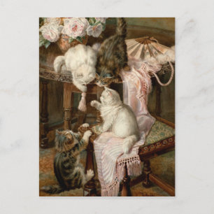 Playing Kittens Postcard