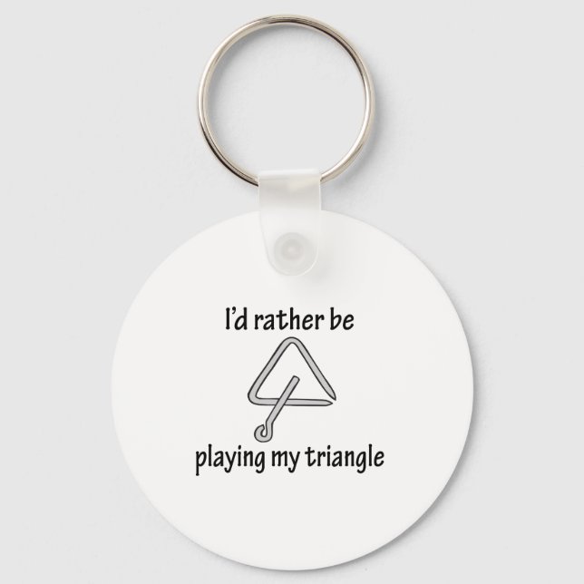 Playing My Triangle Key Ring (Front)