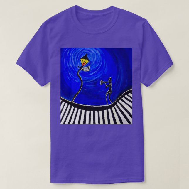 Playing on Royal street  T-Shirt (Design Front)