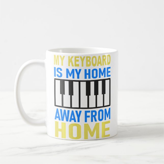 Playing Piano And Keyboards Coffee Mug (Left)