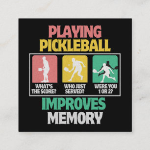Playing Pickleball Improves Memory Enclosure Card