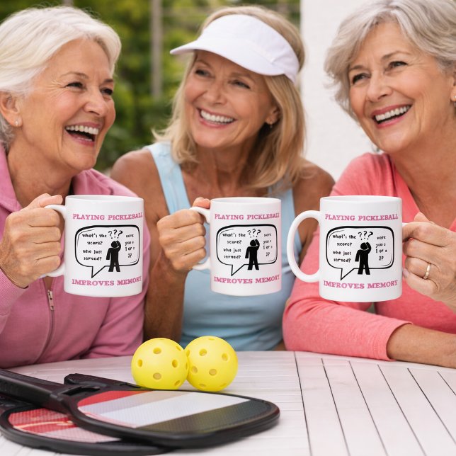 Playing Pickleball Improves Memory Funny Coffee Mug (Creator Uploaded)
