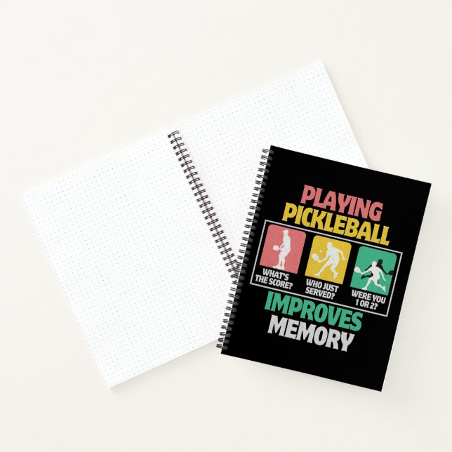 Playing Pickleball Improves Memory Notebook (Inside)