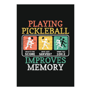 Playing Pickleball Improves Memory Photo Print