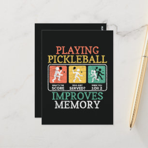 Playing Pickleball Improves Memory Postcard