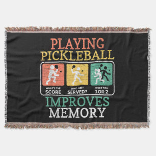 Playing Pickleball Improves Memory Throw Blanket