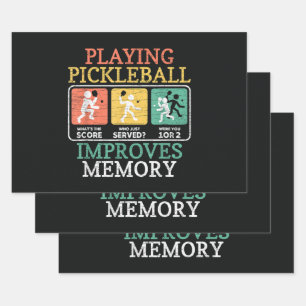 Playing Pickleball Improves Memory Wrapping Paper Sheet