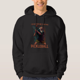 Playing Pickleball Vintage My Retirement Plan Gran Hoodie
