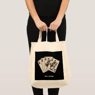 Playing Poker-Card Western Country Girl Trendy Tote Bag