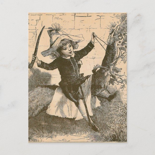 Playing Pony Games Postcard (Front)