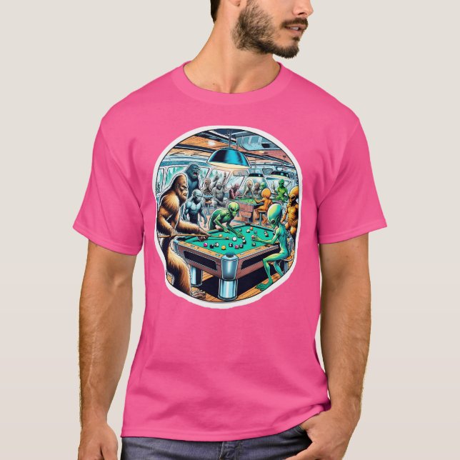 Playing Pool T-Shirt (Front)