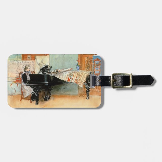 Playing Scales 1898 Luggage Tag (Front Horizontal)