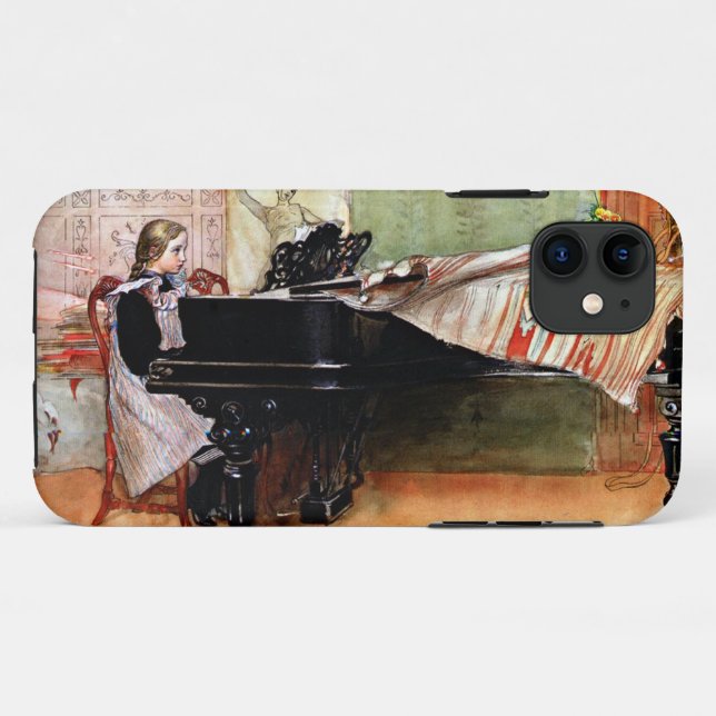 Playing Scales - Carl Larsson artwork Case-Mate iPhone Case (Back (Horizontal))
