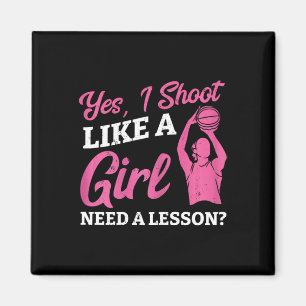 Playing Sketll Like A Girl Ller Sketll Player Girl Magnet