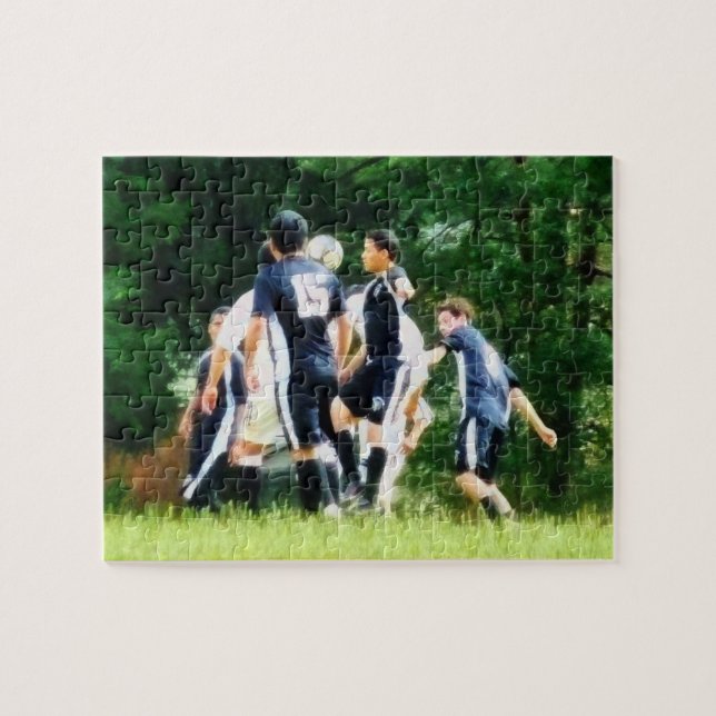 Playing Soccer Jigsaw Puzzle (Horizontal)