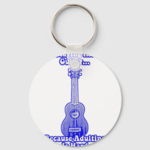 Playing the guitar because adulting is hard. key ring