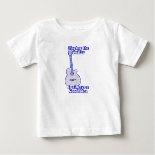 Playing the guitar is always a good idea. blue baby T-Shirt