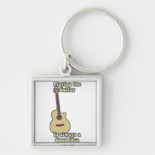 Playing the guitar is always a good idea. key ring