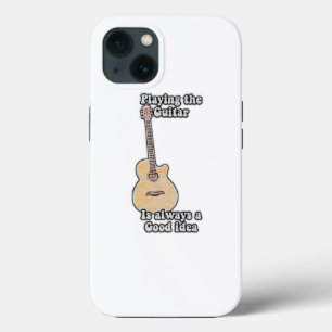Playing the guitar is always a good idea. vintage iPhone 13 case