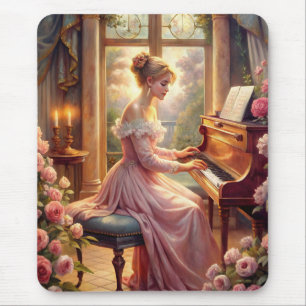 Playing The Piano Mouse Mat