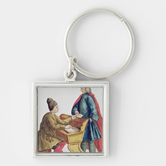 Playing the Venetian Lottery Key Ring (Front)