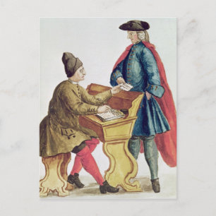 Playing the Venetian Lottery Postcard