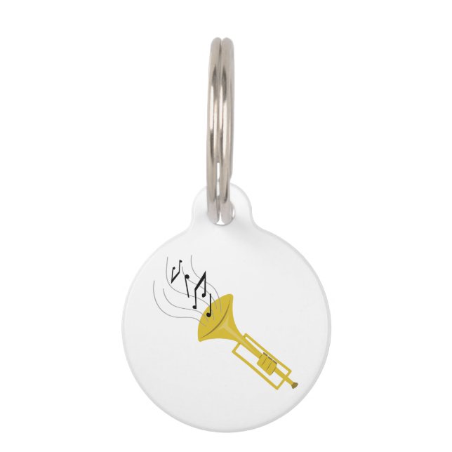 Playing Trumpet Pet Tag (Front)