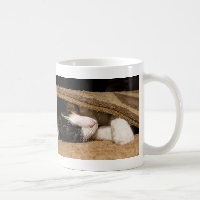 Playing Under The Rug Coffee Mug (Right)
