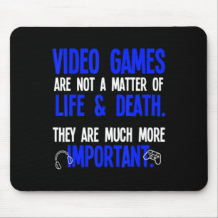 Playing Video Games Fun PC Console Gamer Geek 1 Mouse Mat