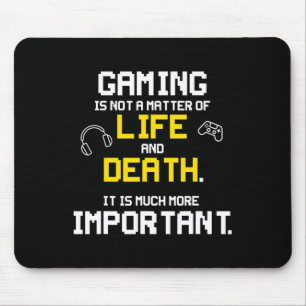 Playing Video Games Fun PC Console Gamer Geek Mouse Mat
