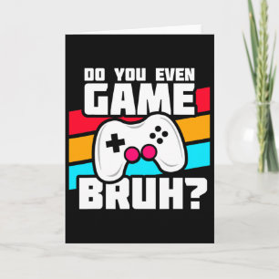 Playing Video Games - Pc Console Gaming - Funny Vi Card