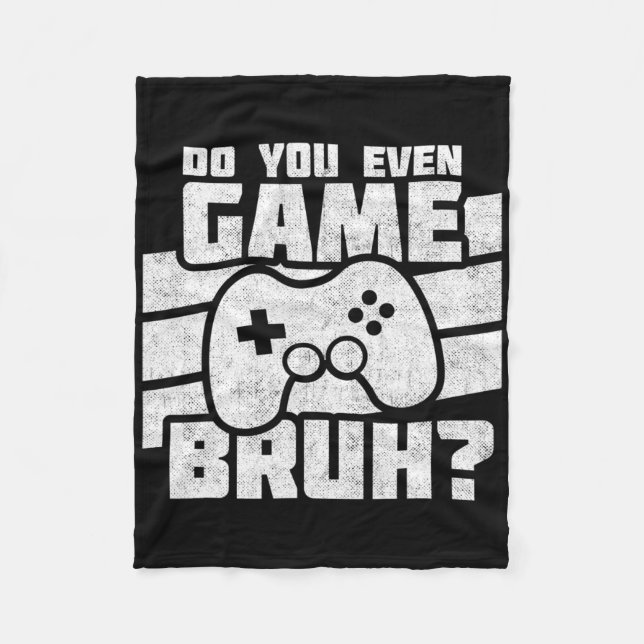Playing Video Games - Pc Console Gaming - Funny Vi Fleece Blanket (Front)