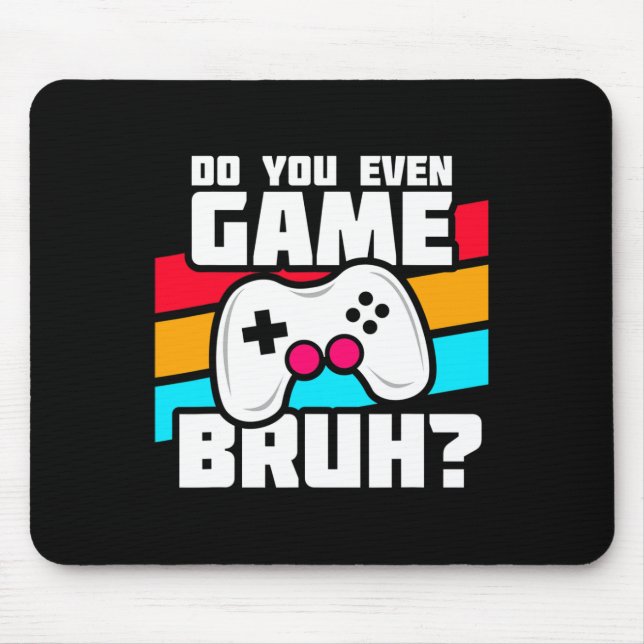 Playing Video Games - Pc Console Gaming - Funny Vi Mouse Mat (Front)