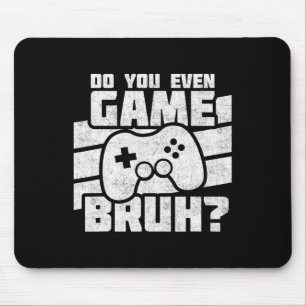 Playing Video Games - Pc Console Gaming - Funny Vi Mouse Mat
