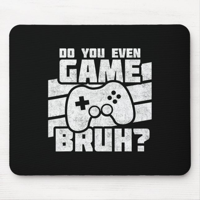 Playing Video Games - Pc Console Gaming - Funny Vi Mouse Mat (Front)