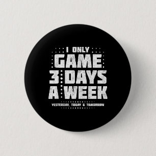 Playing Video Games - Video Gamer Meme - Funny Vid 6 Cm Round Badge