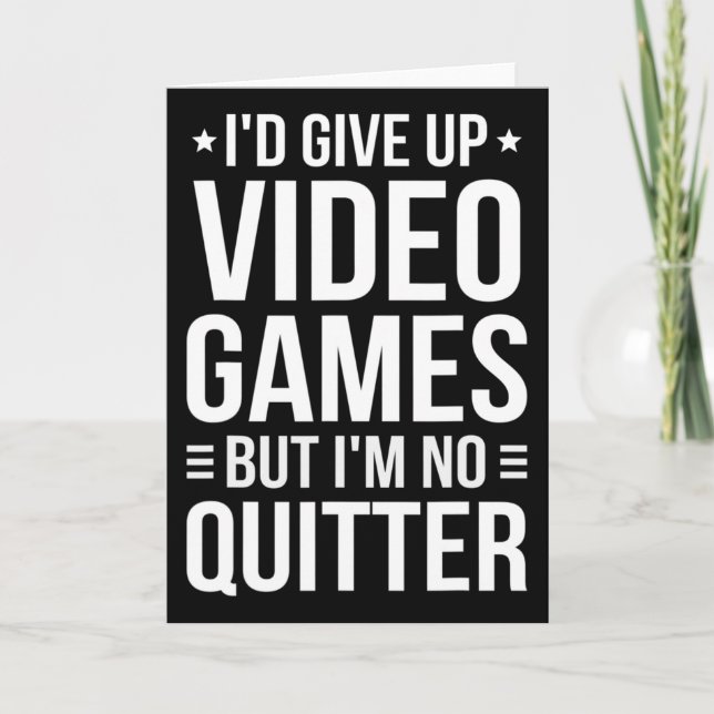 Playing Video Games - Video Gamer Meme - Funny Vid Card (Front)