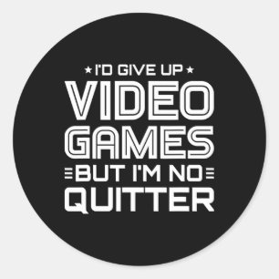 Playing Video Games - Video Gamer Meme - Funny Vid Classic Round Sticker
